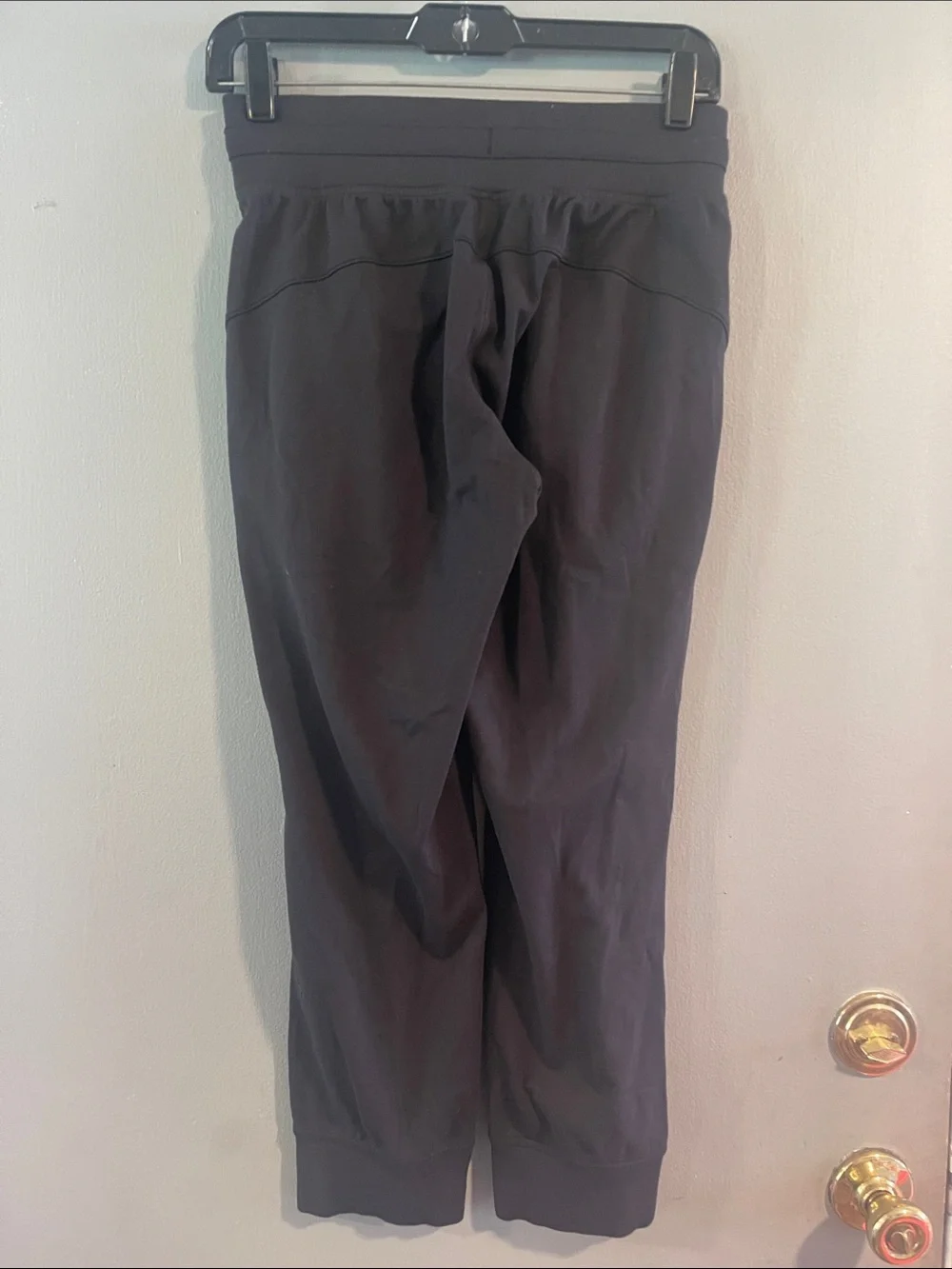 Lululemon Womens Ready To Rulu High Rise Cropped Jogger Pants Black Size 4